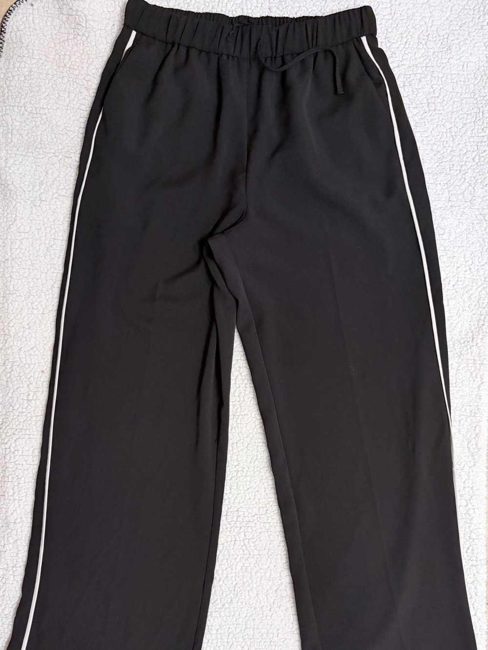 Women's Track Pants with White Side Stripe